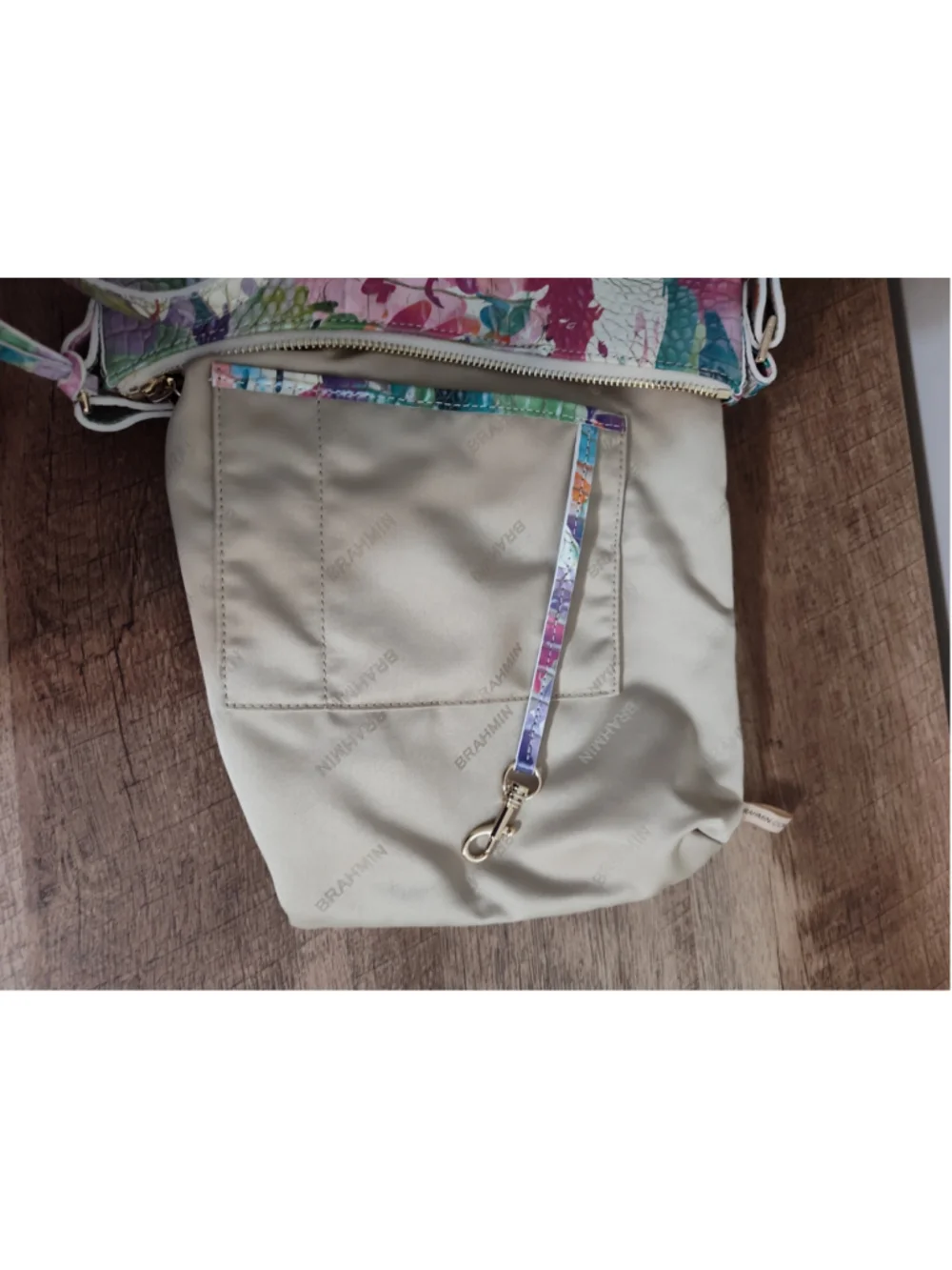 Women's Brahmin Crossbody Bag One Size Multi-color White